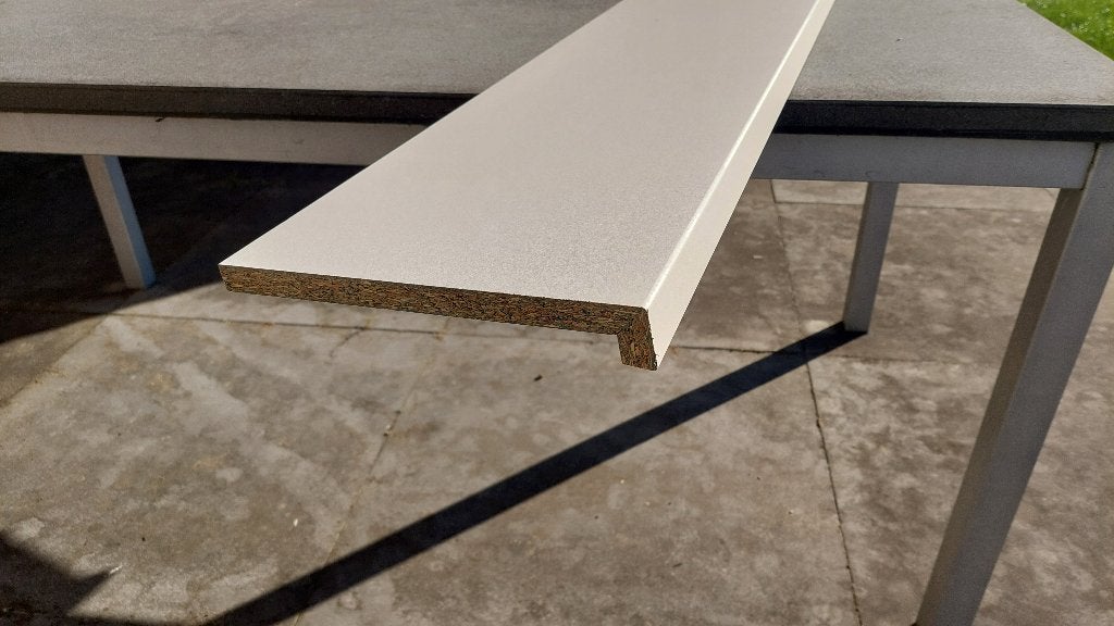 Witte vensterbank 154,5 x 25cm, Ophalen, 100 tot 150 cm, Vensterbanken, Zo goed als nieuw