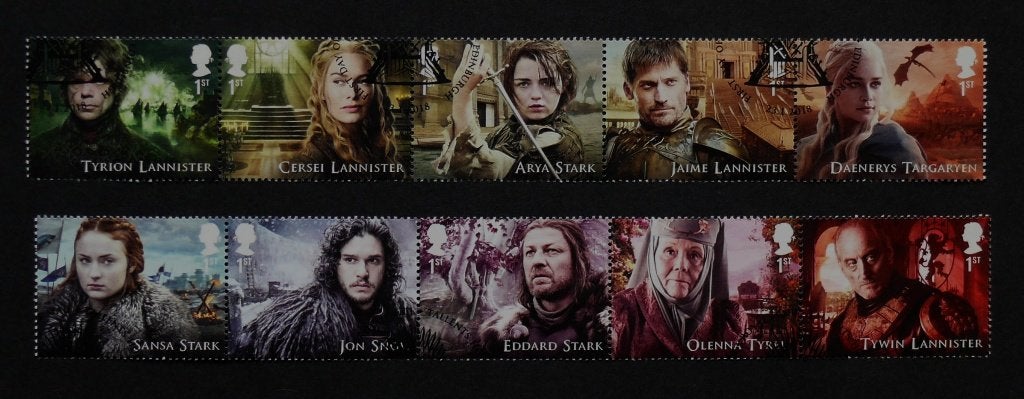 UK / Engeland 2018 The Game of Thrones, Verzenden, Gestempeld