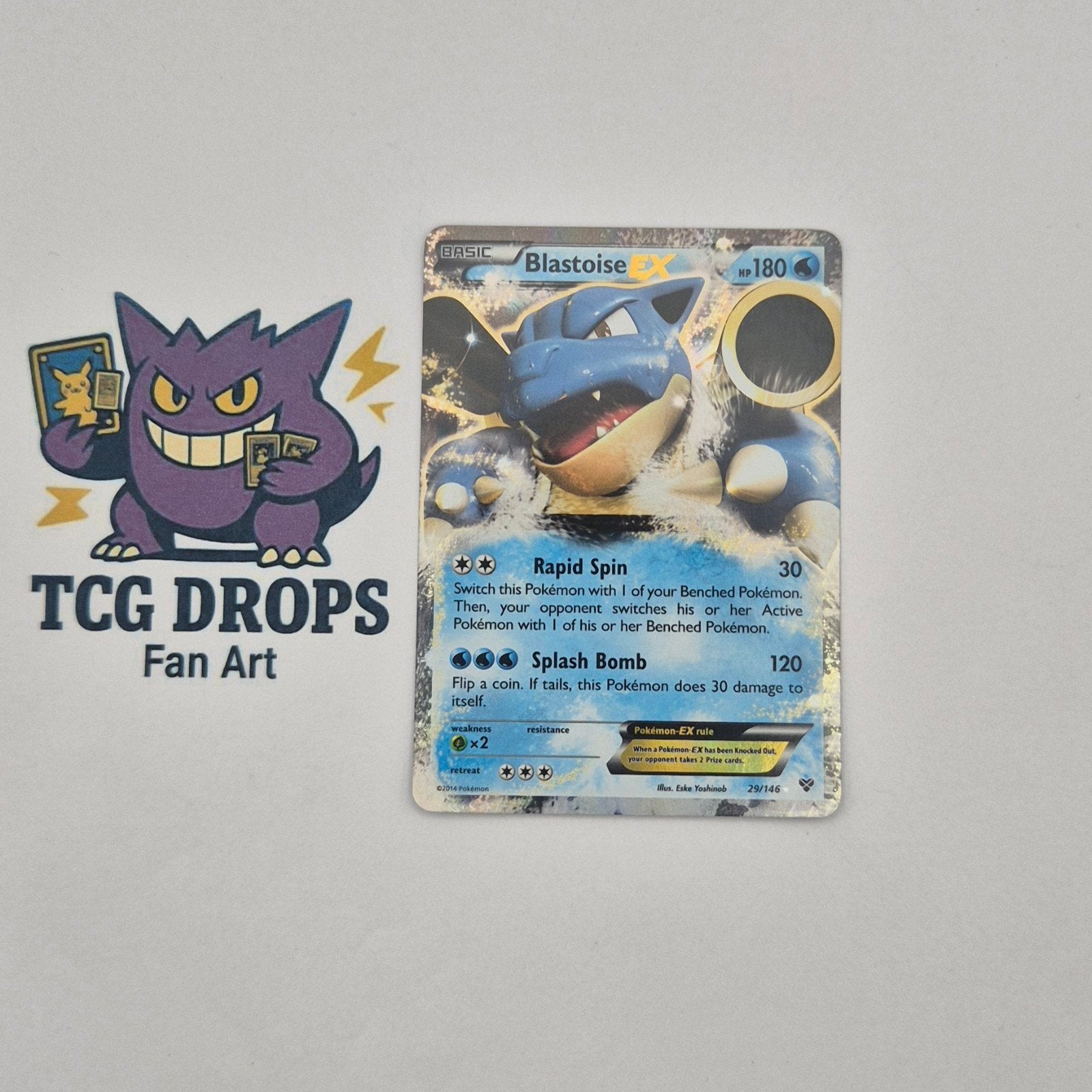 Blastoise EX	29/146 XY, Hobby en Vrije tijd, Verzamelkaartspellen | Pokémon, Zo goed als nieuw, Foil, Ophalen of Verzenden