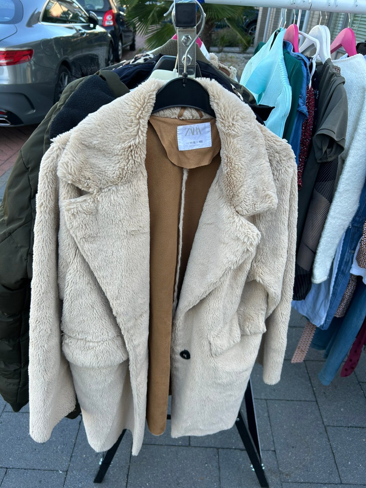 Leuke zachte jas maat 12, Ophalen of Verzenden, Zo goed als nieuw, Meisje, Jas