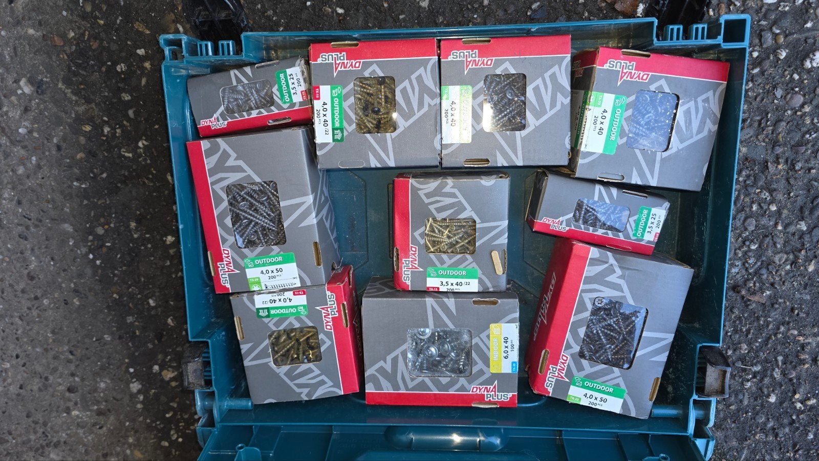 Makita Systainer met nieuwe Dynaplus schroeven, Doe-het-zelf en Verbouw, Ophalen of Verzenden, Gebruikt, Schroeven