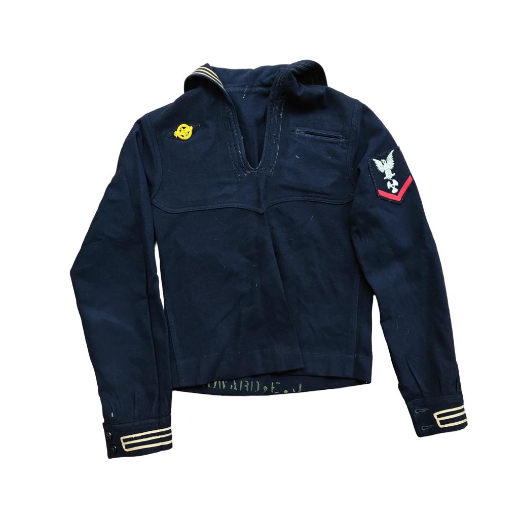 WWII US Navy Jumper Jacket Machinist Named, Verzamelen, Ophalen of Verzenden, Marine, Amerika, Kleding of Schoenen