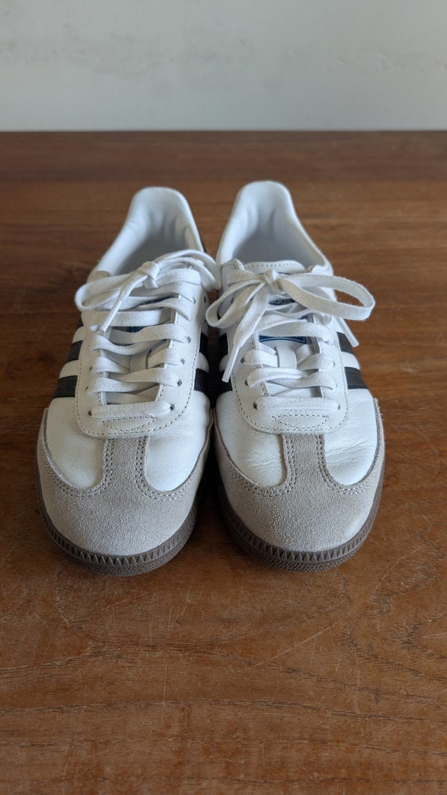 Adidas Samba OG Sneakers 41 1/3 - Wit met Zwarte Strepen, Adidas, Wit, Ophalen of Verzenden, Sneakers of Gympen
