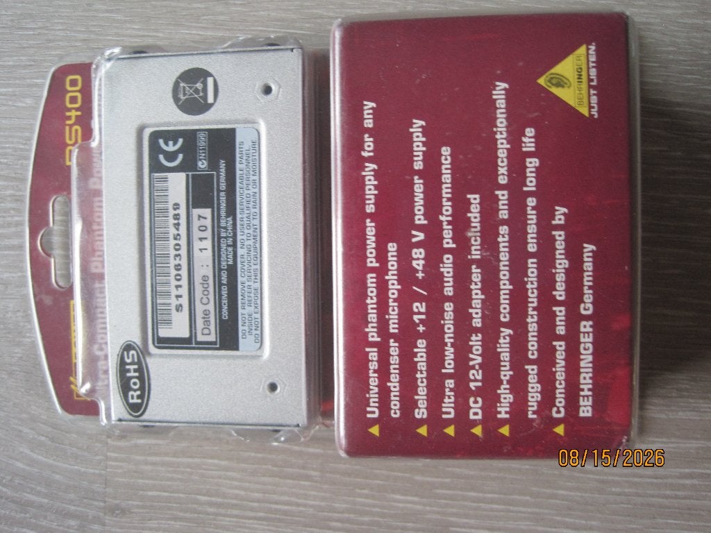 Behringer Micro Power PS400, Ophalen of Verzenden, Nieuw