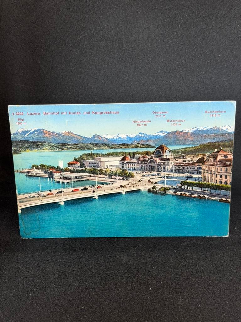 Ansichtkaart Luzern Zwitserland gelopen 1948 - Festwochen, Verzamelen, Ophalen of Verzenden, 1940 tot 1960, Gelopen, Overig Europa