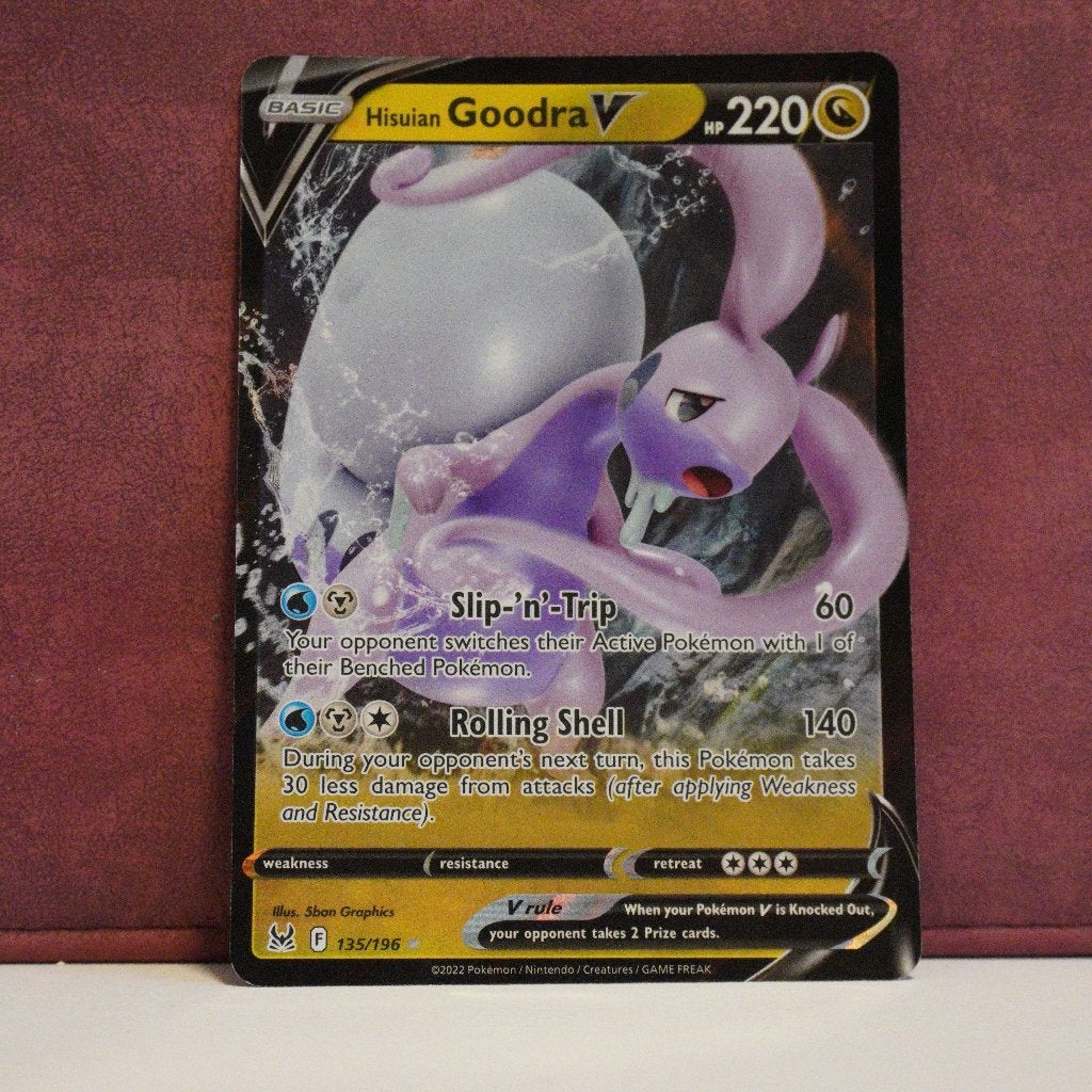 Hisuian Goodra V 135-196 Lost Origin Pokémon Kaart, Verzenden, Nieuw, Losse kaart