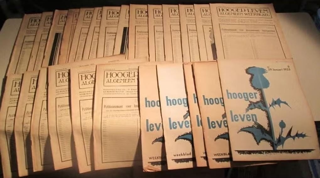 Grote Partij Oude Tijdschriften - Hooger Leven - 1931-1933, Ophalen of Verzenden, Gelezen, Overige typen
