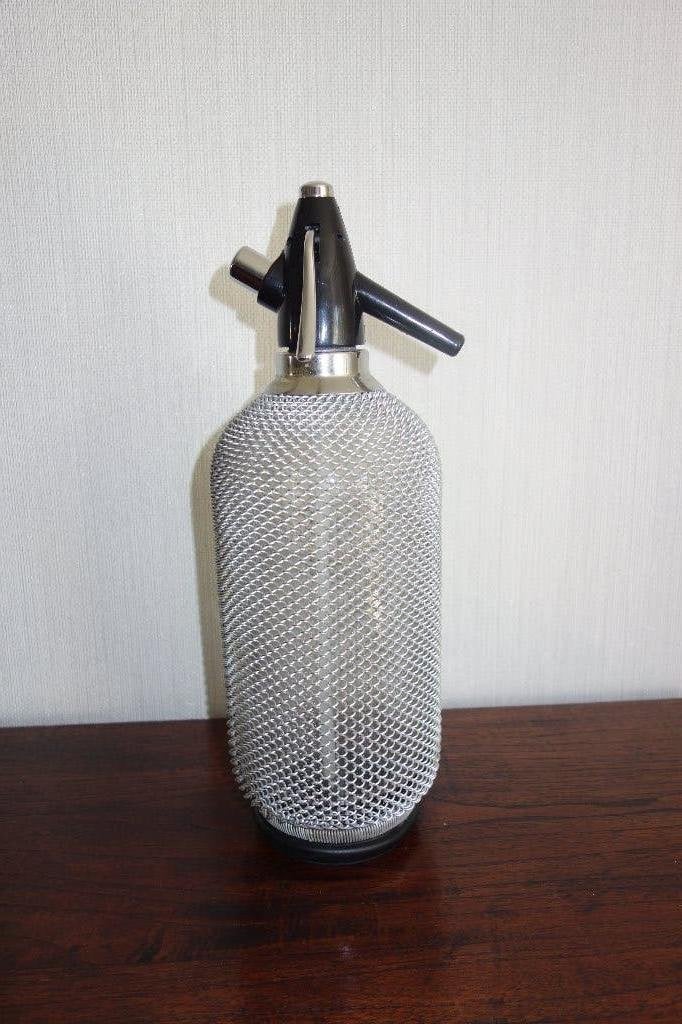 Soda siphon fles, Ophalen of Verzenden, Gebruikt, Metaal