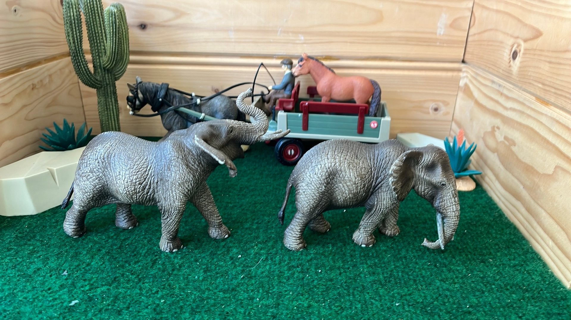 Schleich olifanten, Ophalen of Verzenden, Zo goed als nieuw, Wild dier, Beeldje of Figuurtje