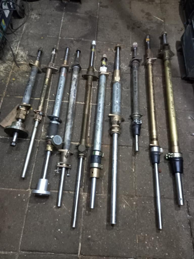 Schroefassen compleet met koker en lagers 25/27/30/35/40mm, Ophalen