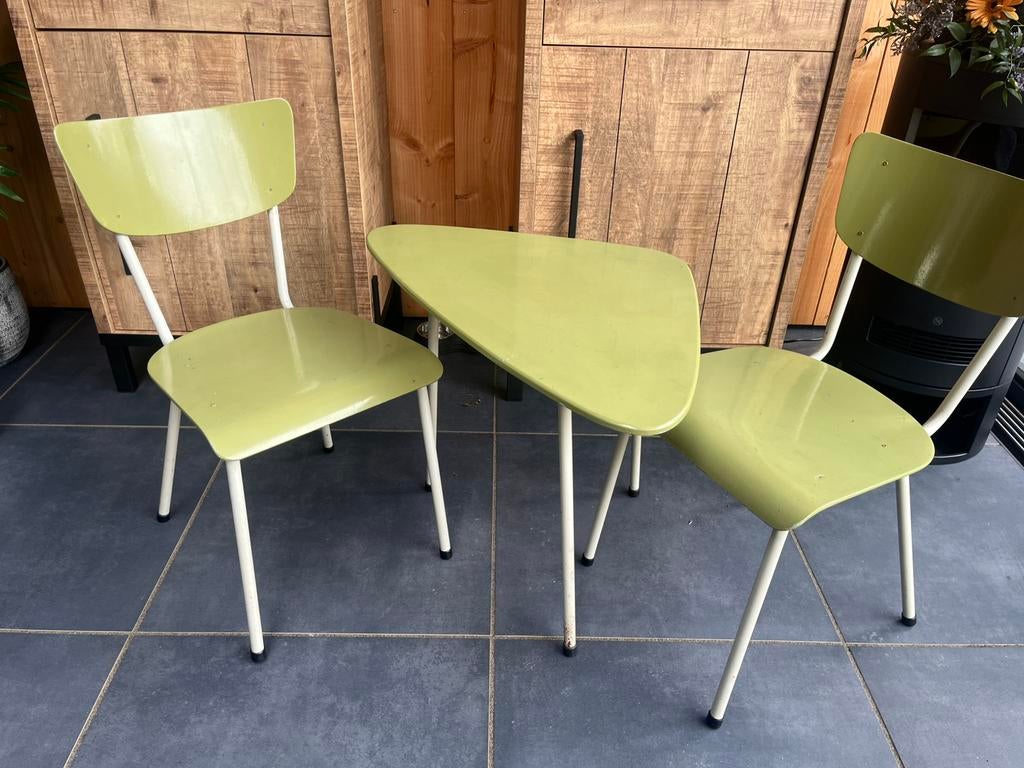 Vintage jaren ‘60 meubelset voor in de slaapkamer, Ophalen, Zo goed als nieuw, Eenpersoons