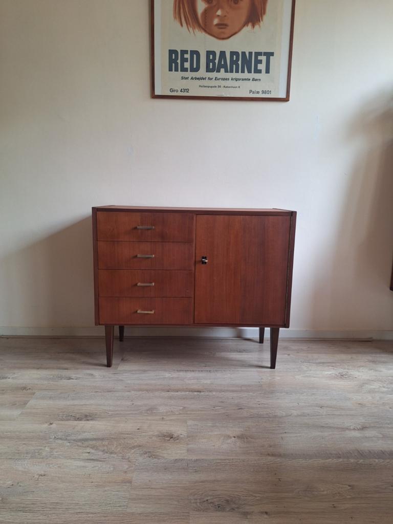 Vintage ladenkastje, Huis en Inrichting, Kasten | Ladekasten, Ophalen, Gebruikt, 50 tot 100 cm, 3 of 4 laden