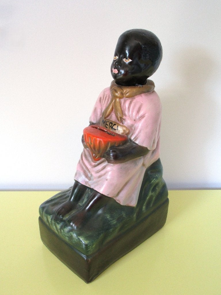 Vintage beeld spaarpot Ja-knikker, Ophalen of Verzenden
