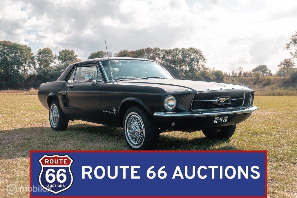 Ford Mustang | 1967 | Route 66 Auctions, Auto's, Overige carrosserieën, Zwart, Bedrijf, Handgeschakeld