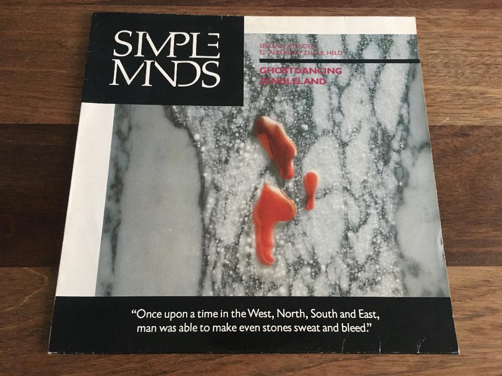 Vinyl Maxisingle Simple Minds Ghostdancing Oh Jungleland EU, Ophalen of Verzenden, Gebruikt, 12 inch