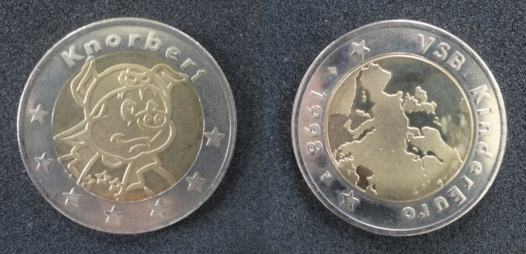 Knorbert VSB kindereuro 1998, Ophalen of Verzenden, Koningin Beatrix, Losse munt