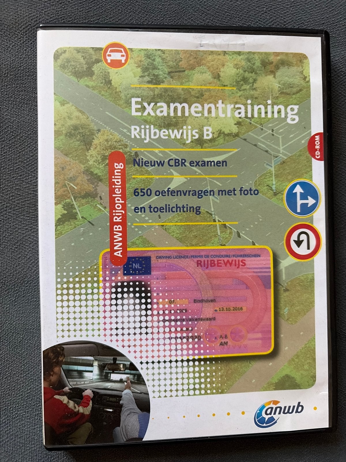 ANWB Examentraining Rijbewijs B CD-ROM - Nieuwe CBR examens, Ophalen of Verzenden, Zo goed als nieuw, Overige niveaus