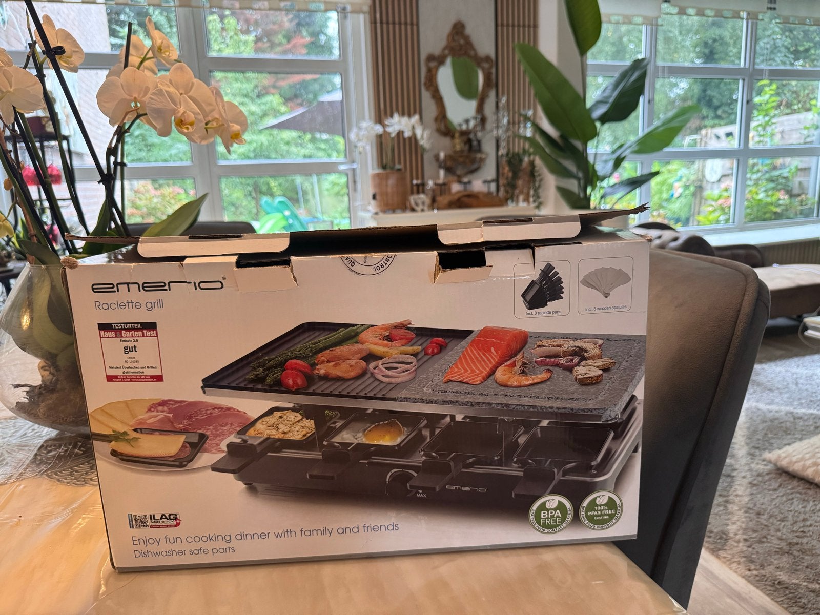 Emerio Raclette Grill, Witgoed en Apparatuur, Ophalen, Zo goed als nieuw