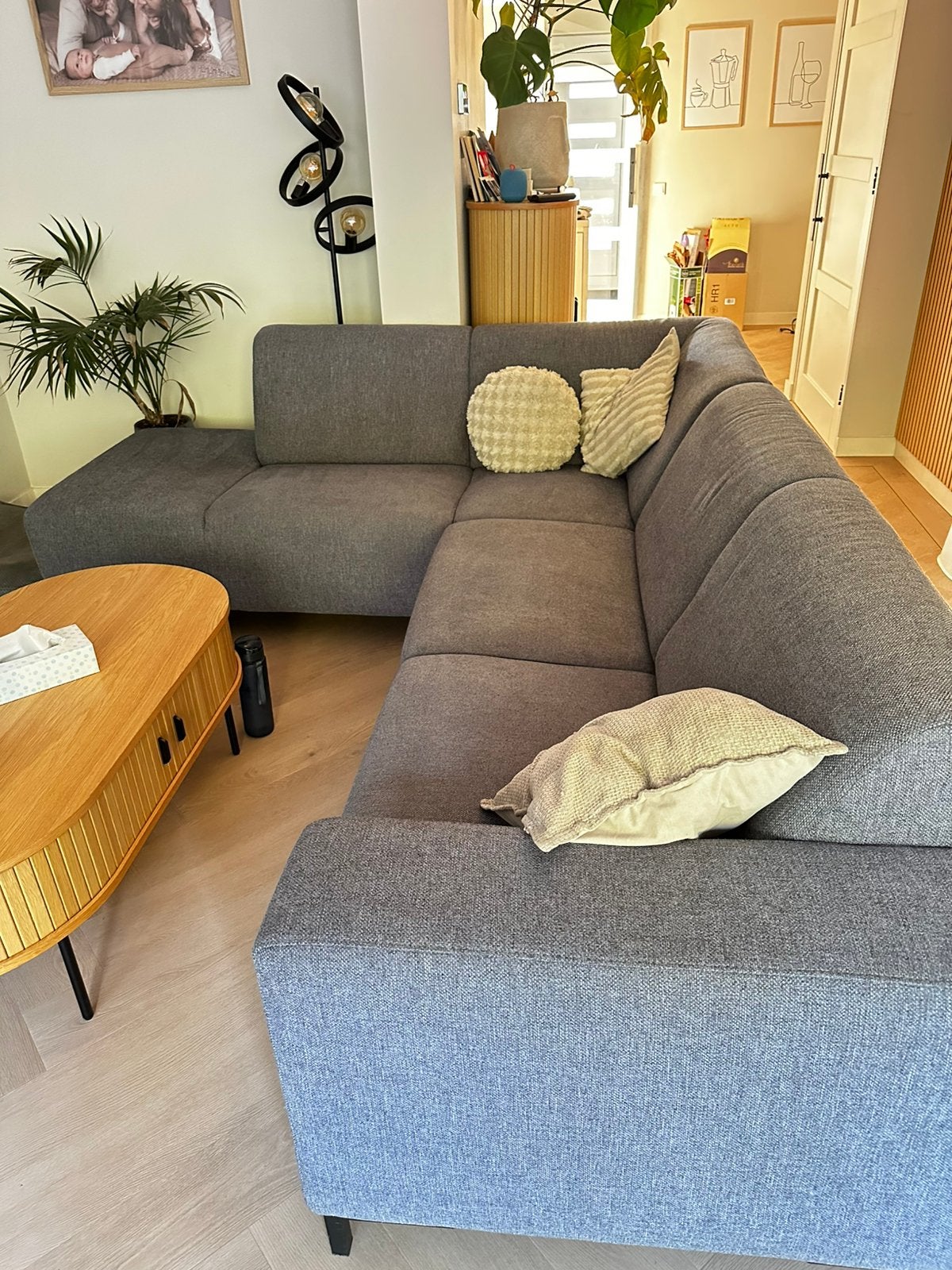 Pronto Wonen Alpa hoekbank – nette staat, Ophalen, Zo goed als nieuw, 150 cm of meer, Vierpersoons of meer