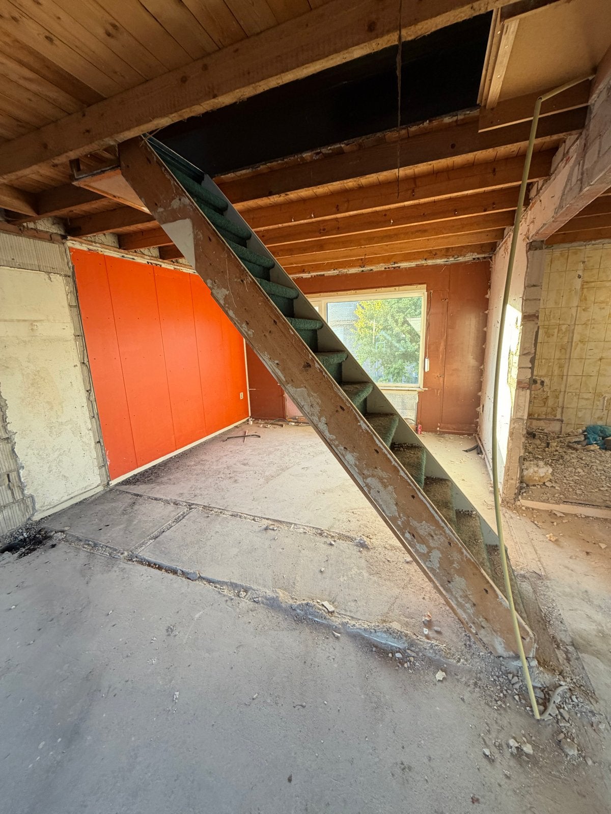 Bouw/zolder trap - Vloerhoogte 254cm, Breedte 65cm, Doe-het-zelf en Verbouw, Ophalen, Gebruikt, Trap, 2 tot 4 meter