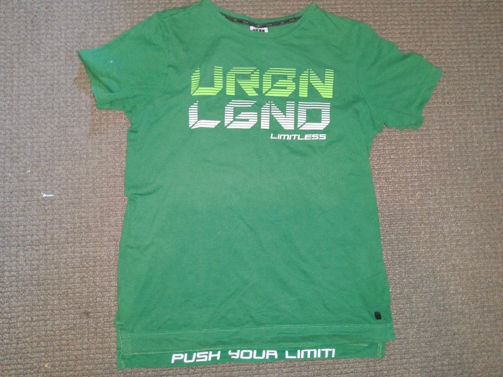 Groen T-shirt Jongens - Urban Legend Limitless Maat 158/164, Gebruikt, Ophalen of Verzenden, Shirt of Longsleeve, Jongen