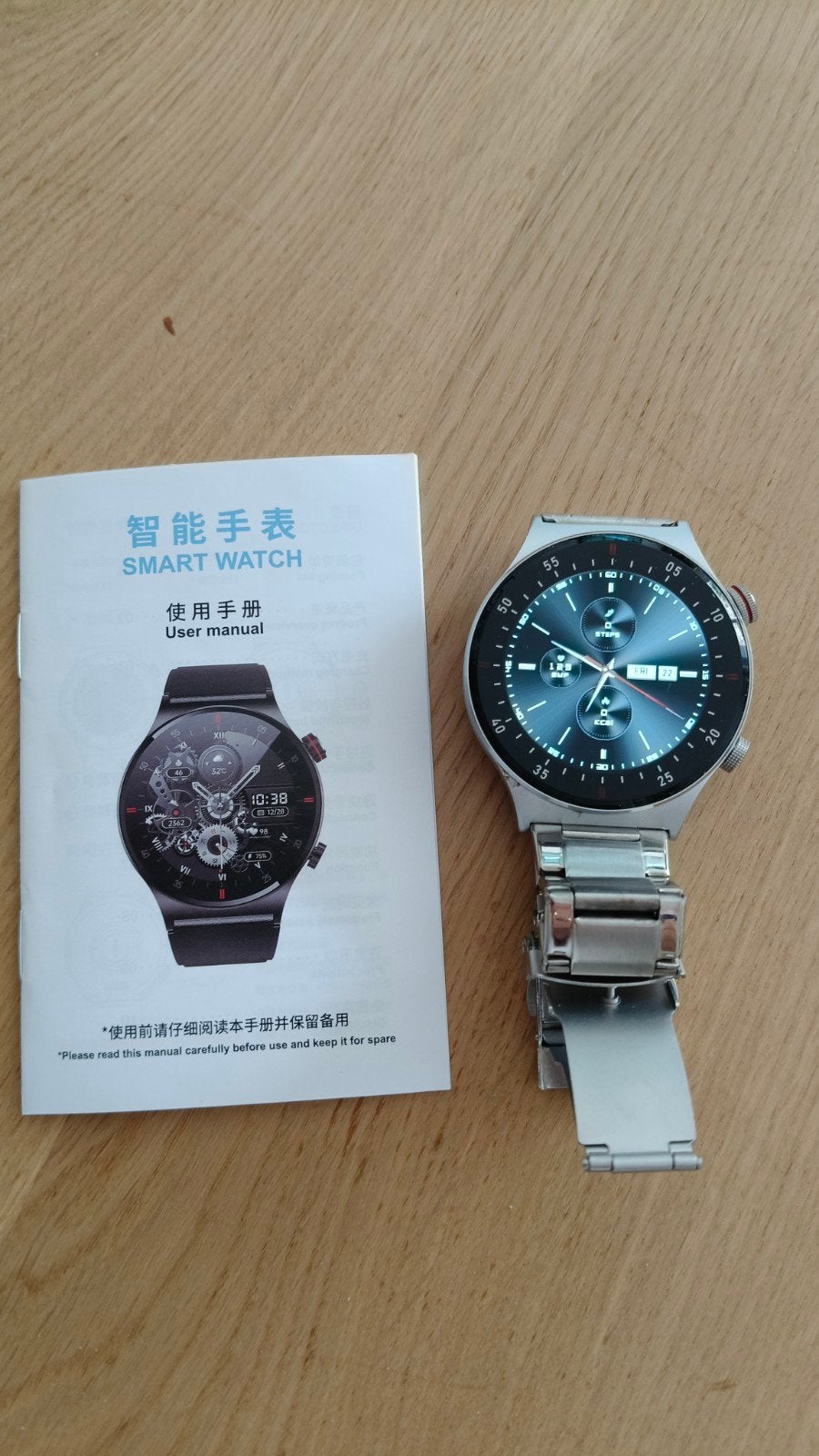 Lige Smartwatch - Z.G.A.N. - i.v.m. overstap iPhone, Lige, Ophalen of Verzenden, Zo goed als nieuw, Waterdicht