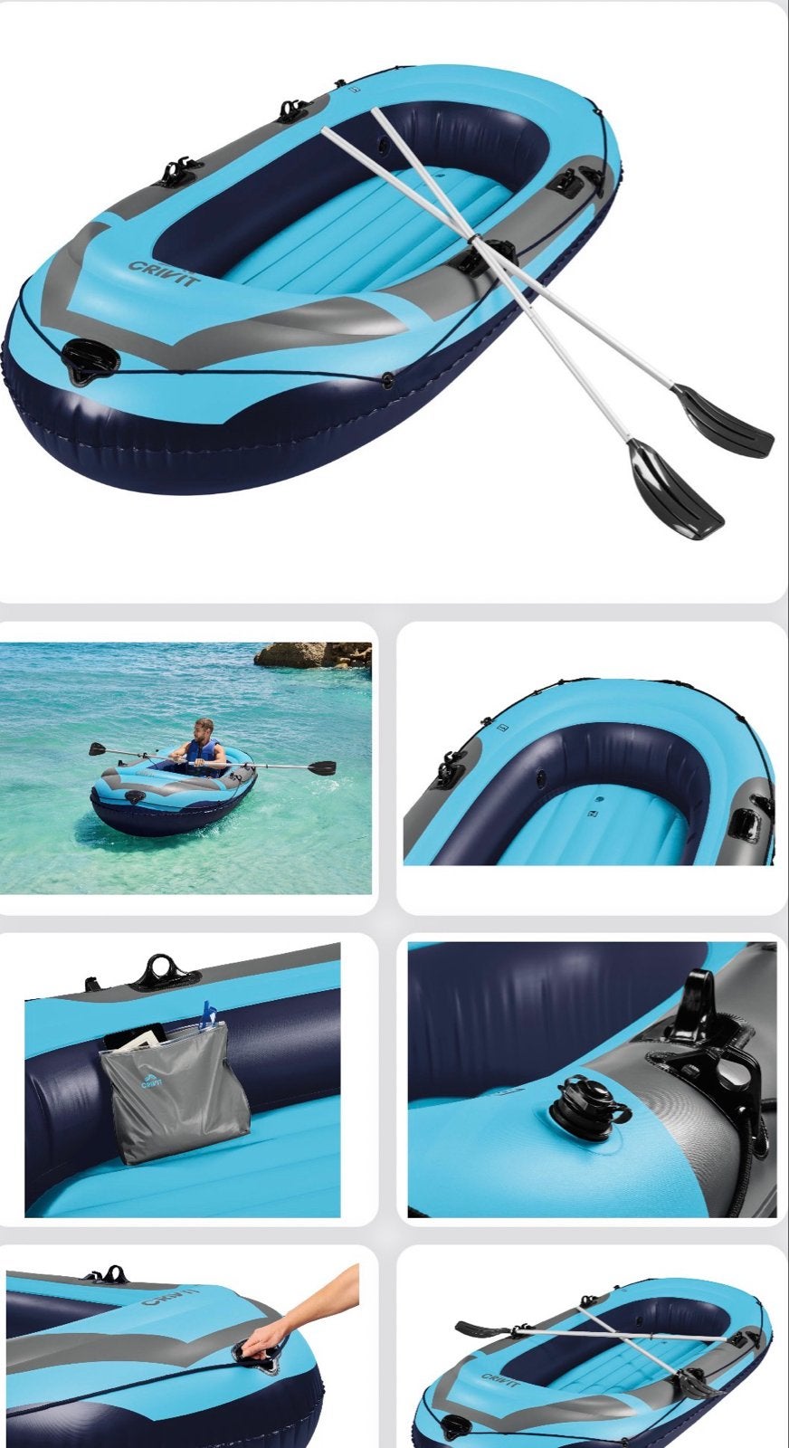 Zo goed als nieuwe rubberboot (272cm) - Perfect voor 3 pers., Ophalen of Verzenden, Zo goed als nieuw