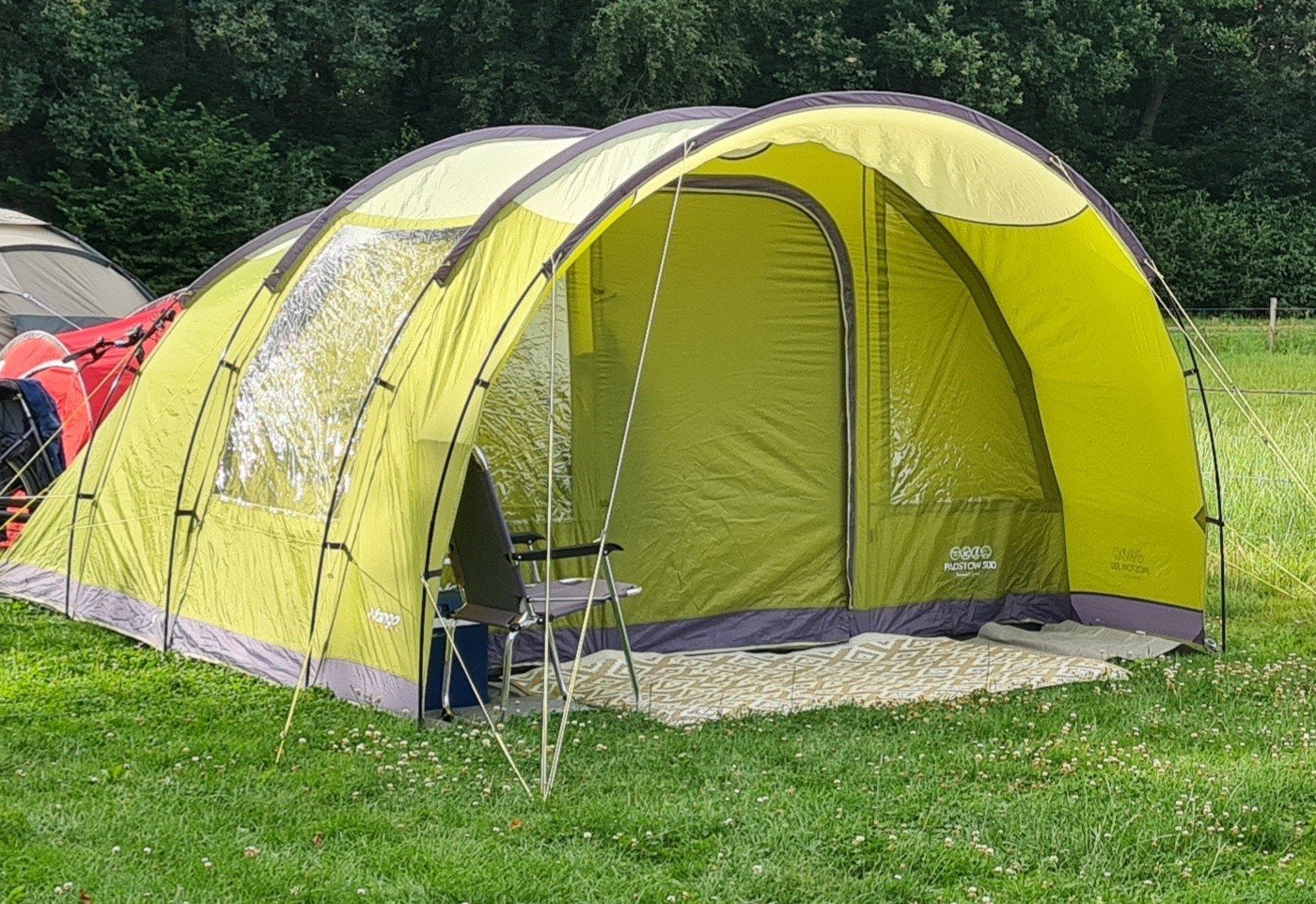 Vango Padstow 500 Pack Tent - 5-pers met vast grondzeil, Caravans en Kamperen, Tenten, Ophalen of Verzenden, Zo goed als nieuw