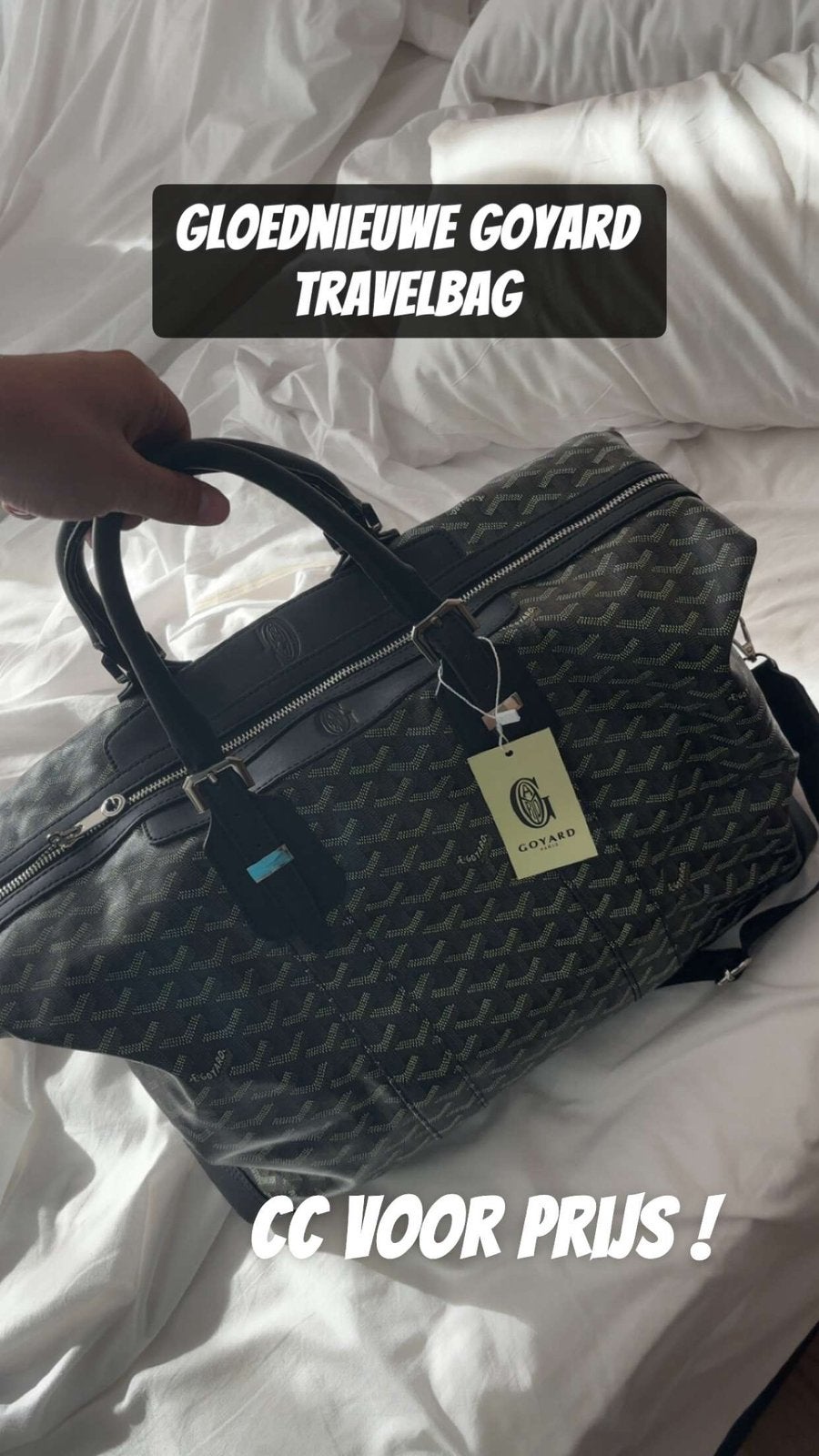 Goyard travelbag zwart, Ophalen, Zo goed als nieuw, Zwart