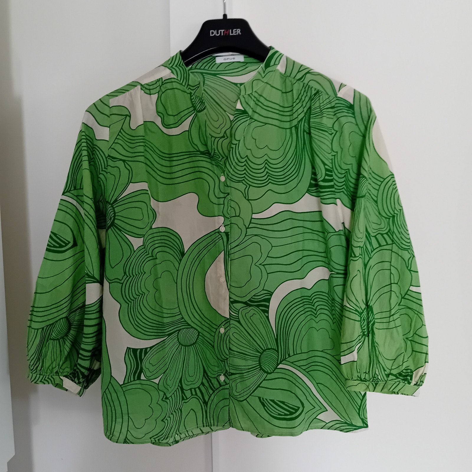 OPUS moderne luchtige zomerse bloes, Ophalen of Verzenden, Zo goed als nieuw, Maat 38/40 (M), Groen