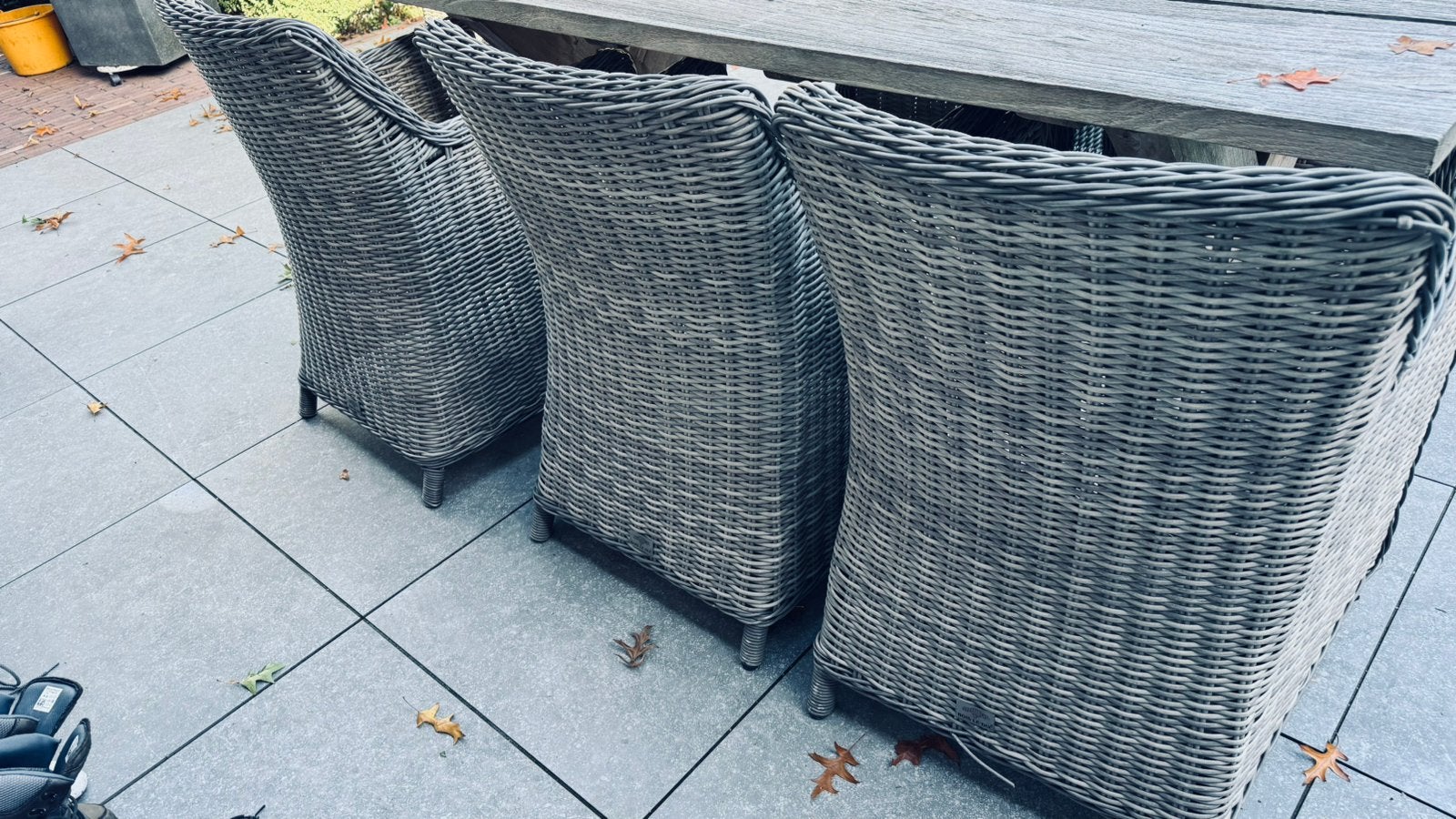 Te koop: 5 tuinstoelen, Tuin en Terras, Ophalen of Verzenden, Gebruikt, Kunststof, 5 zitplaatsen
