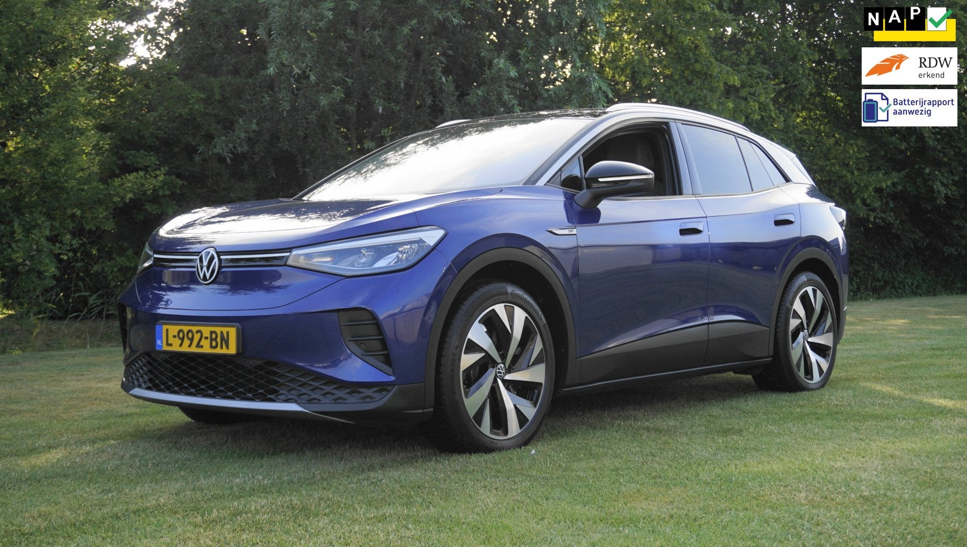 Volkswagen ID.4 First 77 kWh Camera Led 20'', Automaat, Achterwielaandrijving, Gebruikt, Blauw