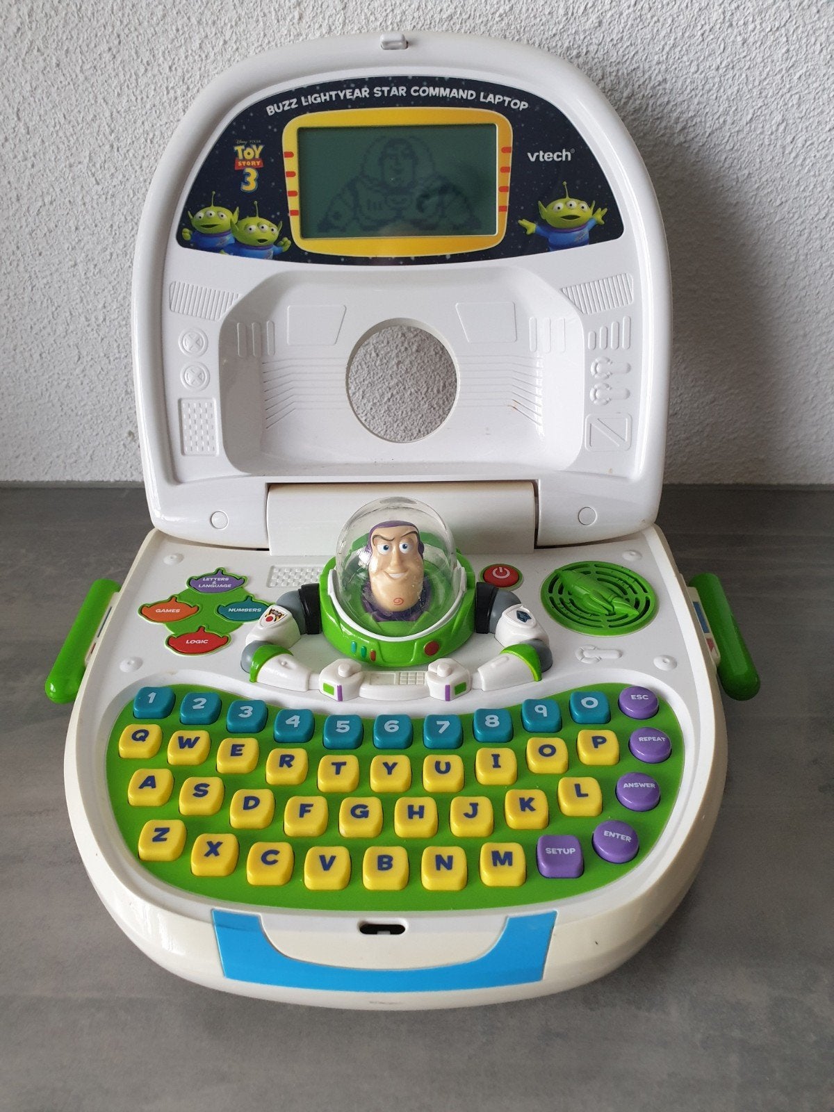 Vtech Toy Story Buzz Lightyear laptop - Educatief speelgoed, Ophalen of Verzenden, Gebruikt, Taal en Lezen, Met geluid