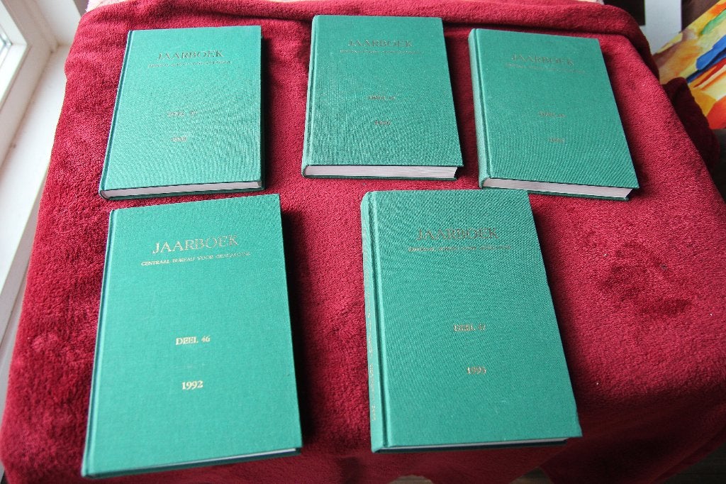 5 jaarboeken Centraal bureau genealogie, Ophalen of Verzenden, Gelezen