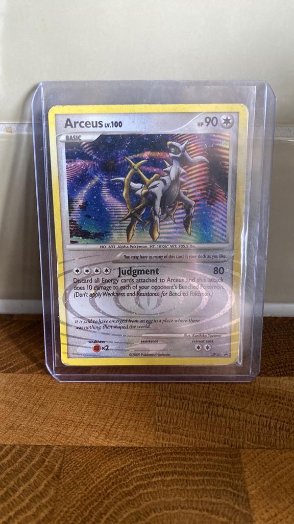 Arceus LV.100 Pokémon Kaart - Basis Foil, Ophalen of Verzenden, Gebruikt, Losse kaart, Foil