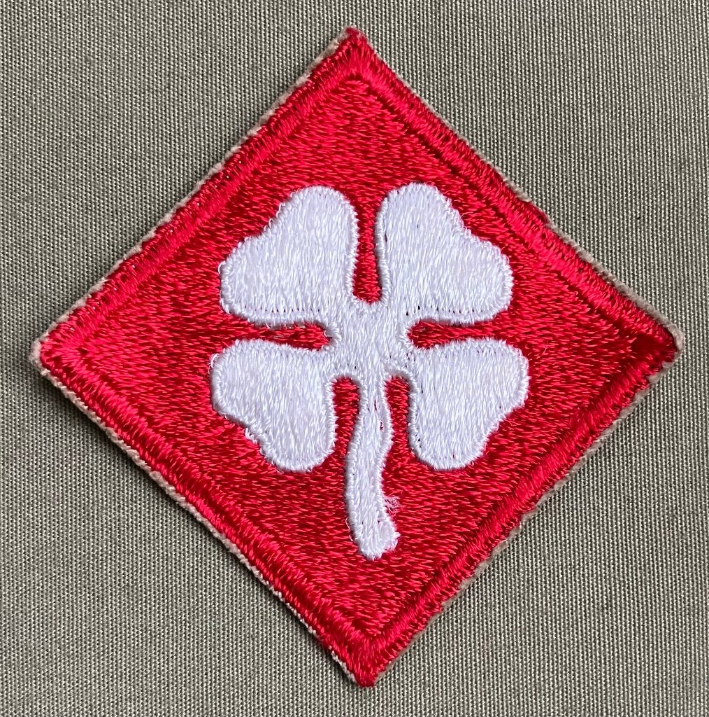 US WW2 Shoulder Patch - 4th Army PTO, Ophalen of Verzenden, Landmacht, Amerika, Embleem of Badge