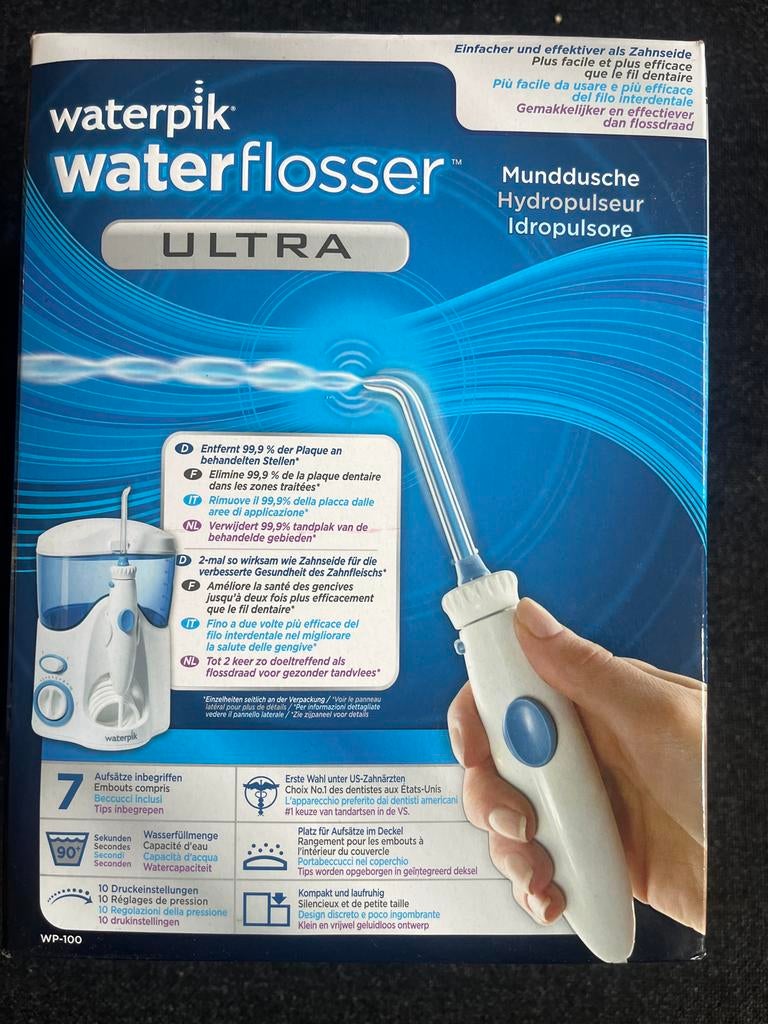 Waterpik Waterflosser Ultra WP-100 - Monddouche, Ophalen of Verzenden, Zo goed als nieuw, Mondverzorging