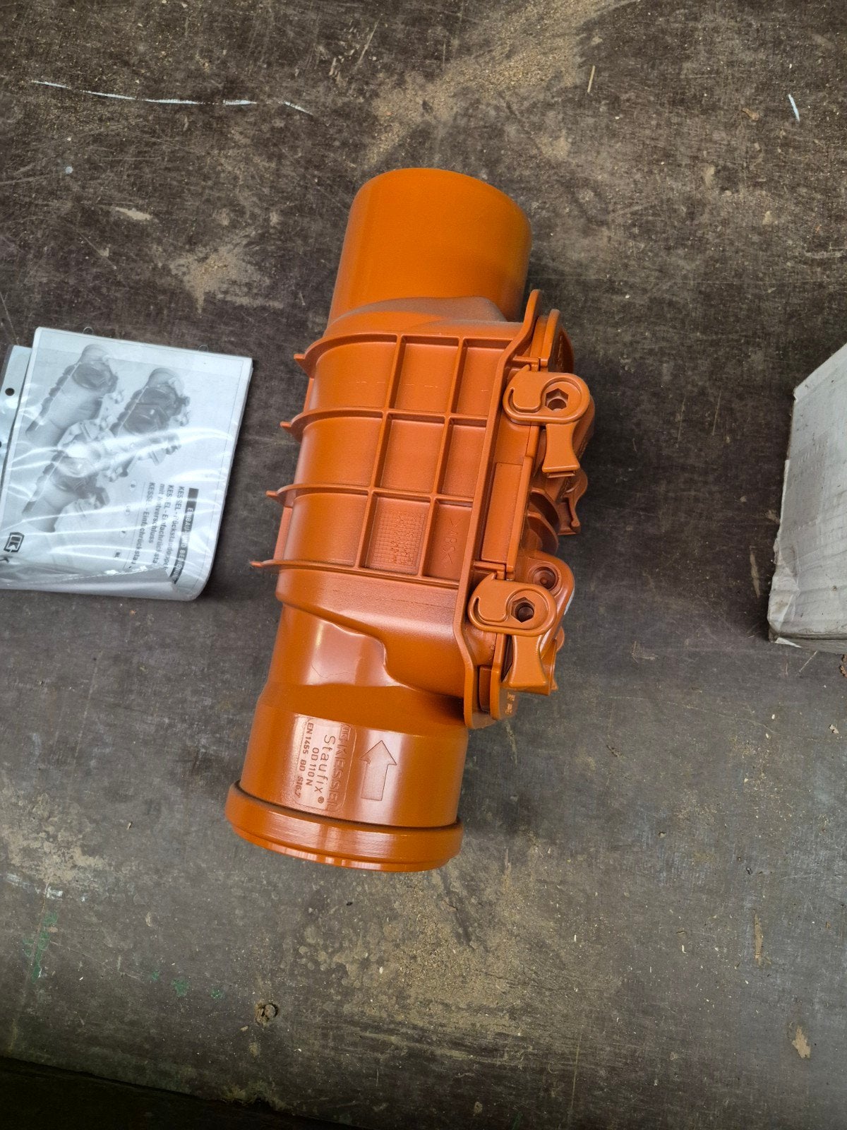 riool keerklep 110mm, Ophalen, Afvoer, Pvc, Nieuw