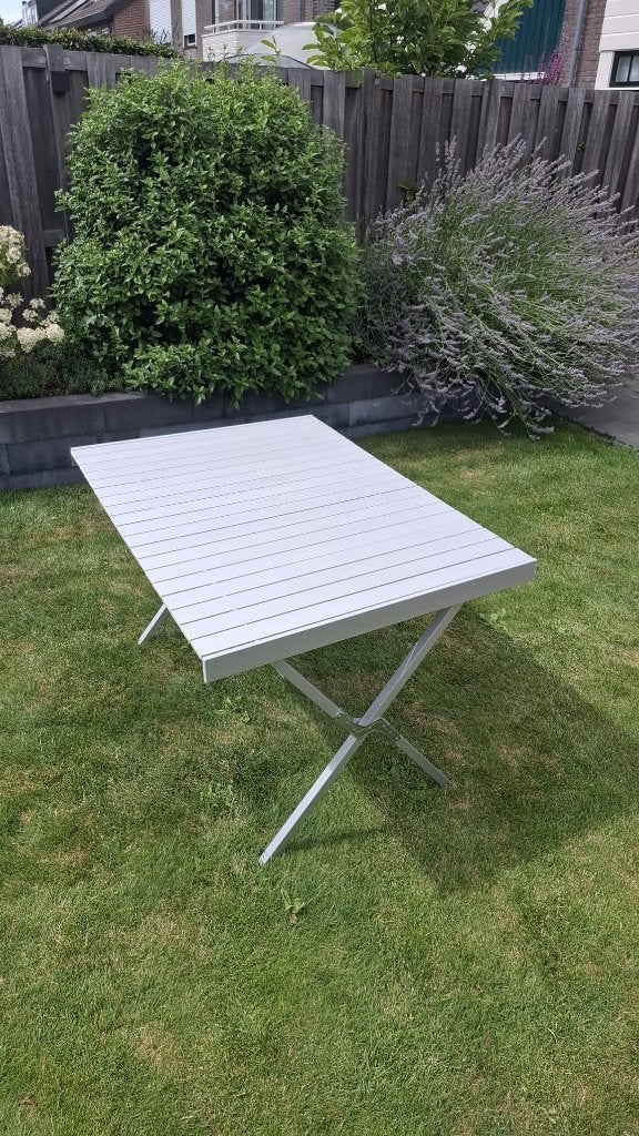 Campingtafel aluminium oprolbaar, Ophalen, Campingtafel