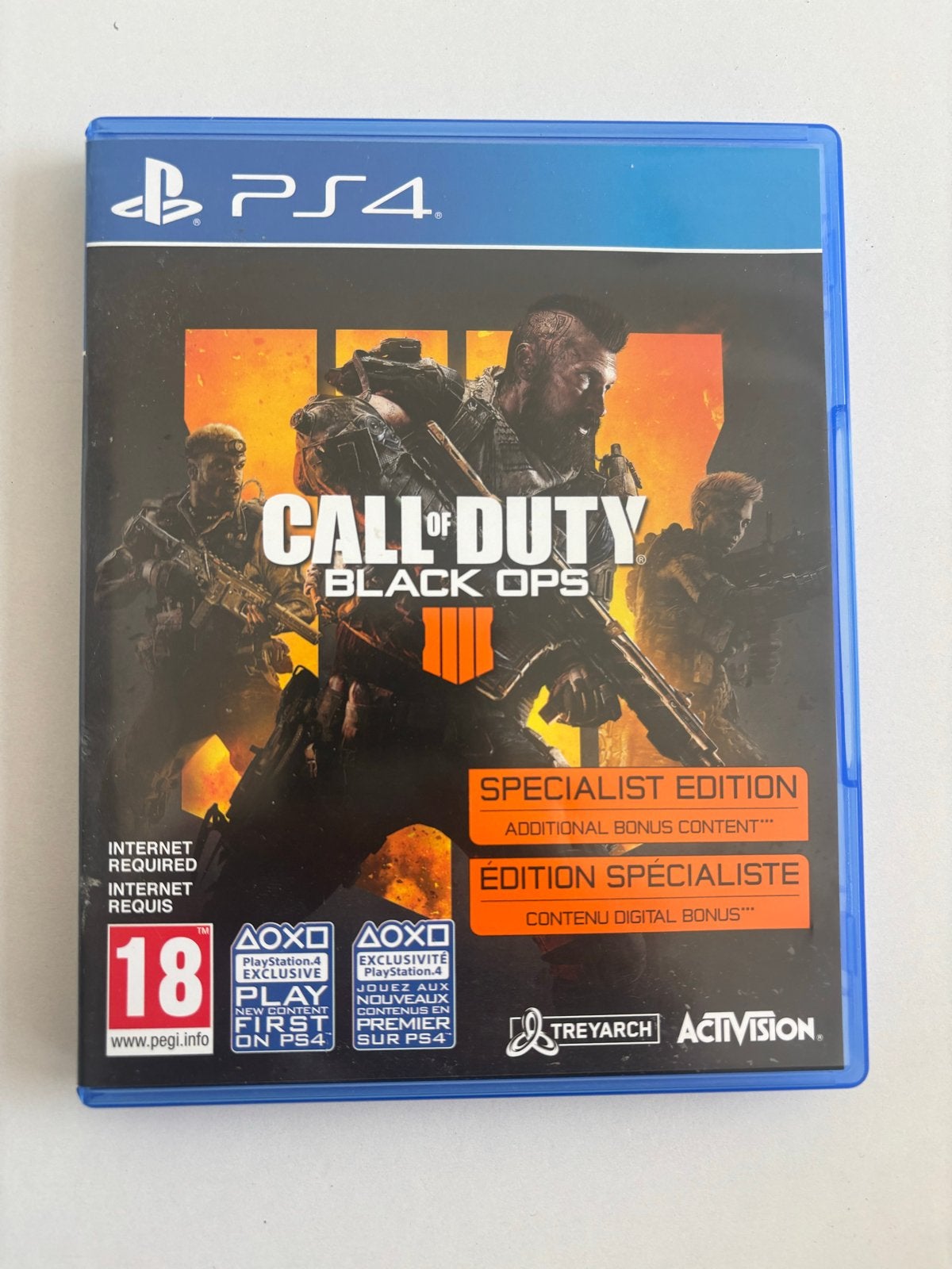 Call of Duty Black Ops 4 PS4 - Specialist Edition, Spelcomputers en Games, Ophalen, Online, Gebruikt, Vanaf 18 jaar