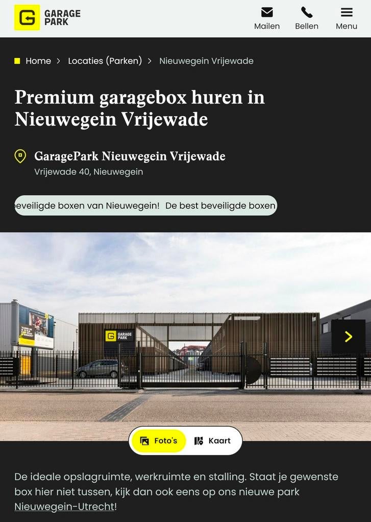Garagebox te huur in Nieuwegein, Utrecht (Vrijewade) – 12m²