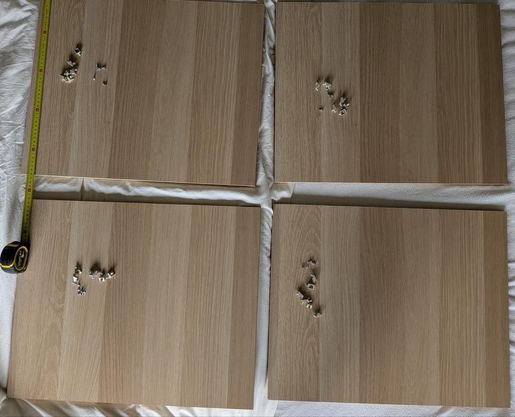 4 x Pax kast plank Komplement eikeneffect, Huis en Inrichting, Kasten | Kledingkasten, Ophalen, Met plank(en), Minder dan 50 cm