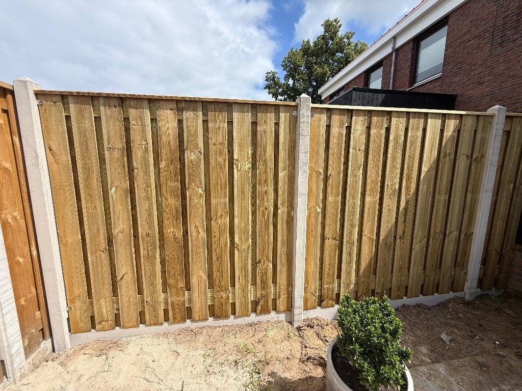 Hout-beton schuttingen, Gratis offerte, Tuin en Terras, Schuttingen, Ophalen, 1 tot 2 meter, Niet van toepassing, Minder dan 3 meter