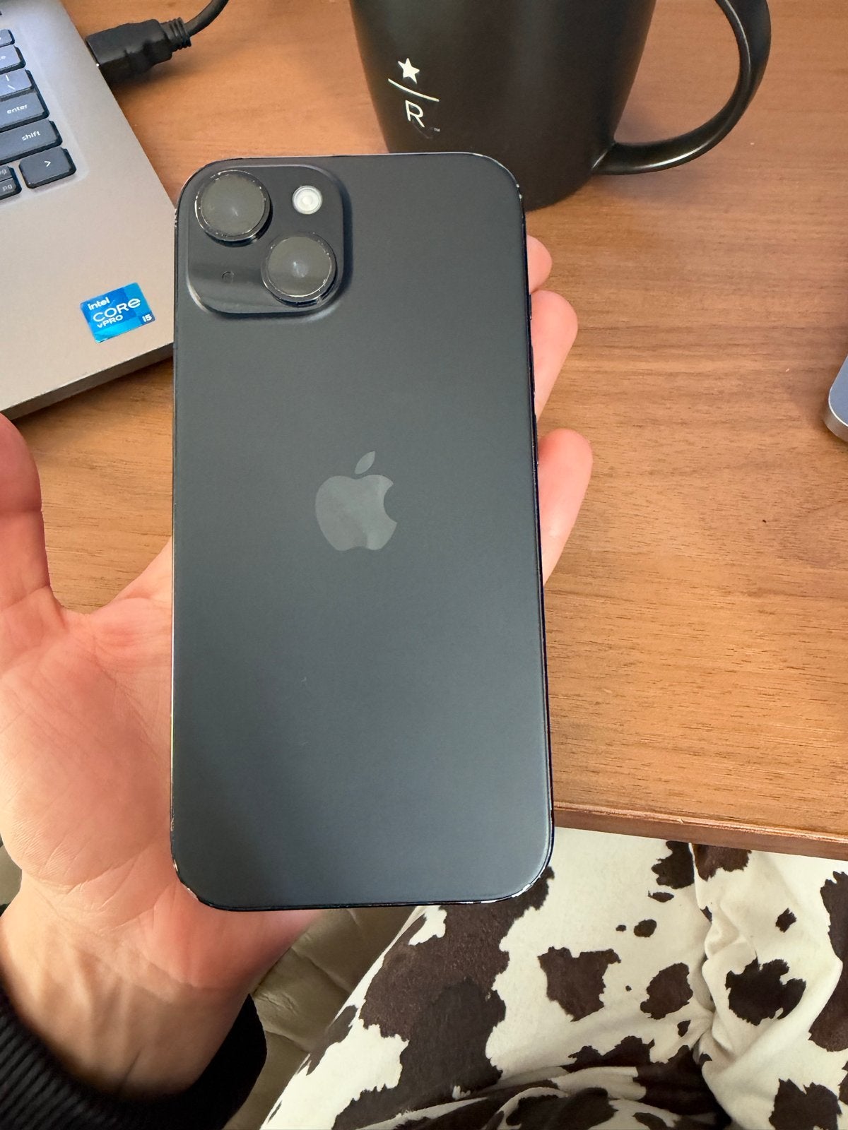 iPhone 15 128GB Zwart - Gebruikt met lichte schade, Ophalen, IPhone 15, Zwart, Zonder simlock