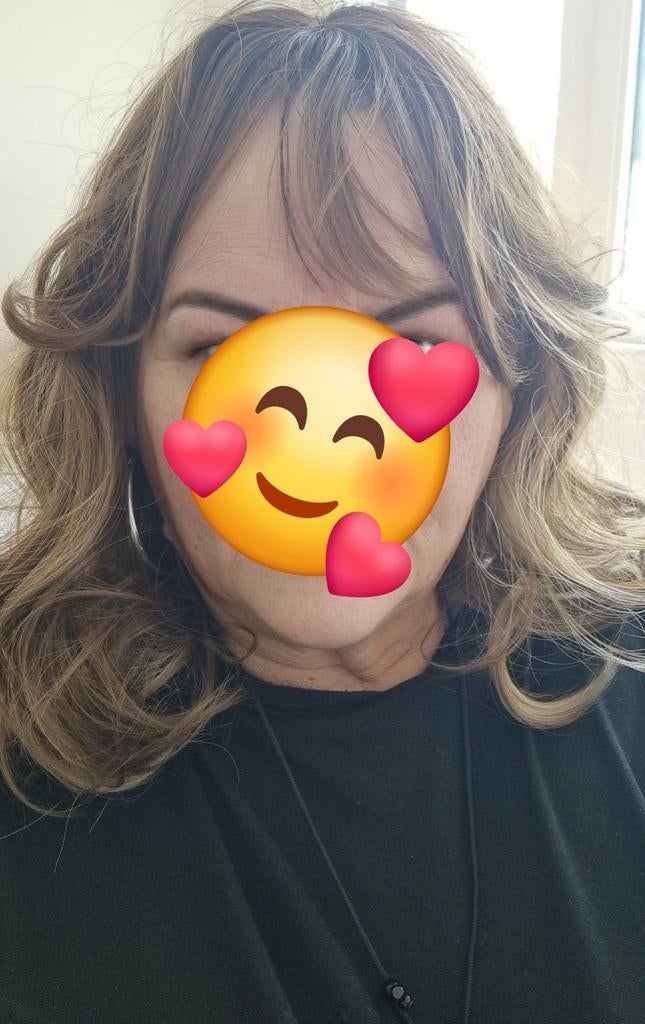 Gemengde bruin blonde pruik/ haarwerk 18 inch, Ophalen of Verzenden, Nieuw, Pruik of Haarverlenging