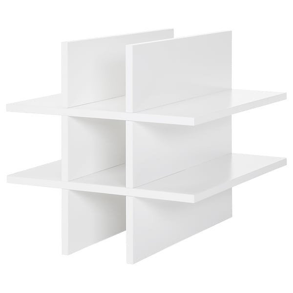 IKEA KALLAX Wijnrek Inzet Wit - Zo goed als nieuw, Huis en Inrichting, 5 tot 15 flessen, Ophalen of Verzenden, Zo goed als nieuw