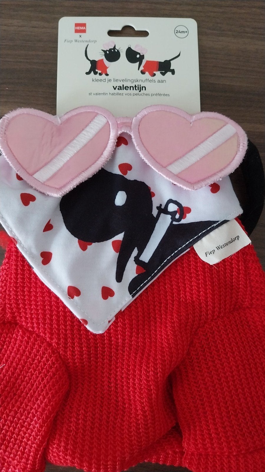 Verkleedsetje/ pakkie Valentijn voor Takkie of Siepie, Verzenden, Nieuw, Overige typen, Hema