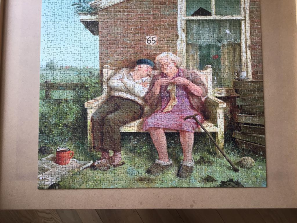 Leuke  puzzel van MARIUS VAN DOKKUM.   € 8.00, Ophalen, 500 t/m 1500 stukjes, Zo goed als nieuw, Legpuzzel
