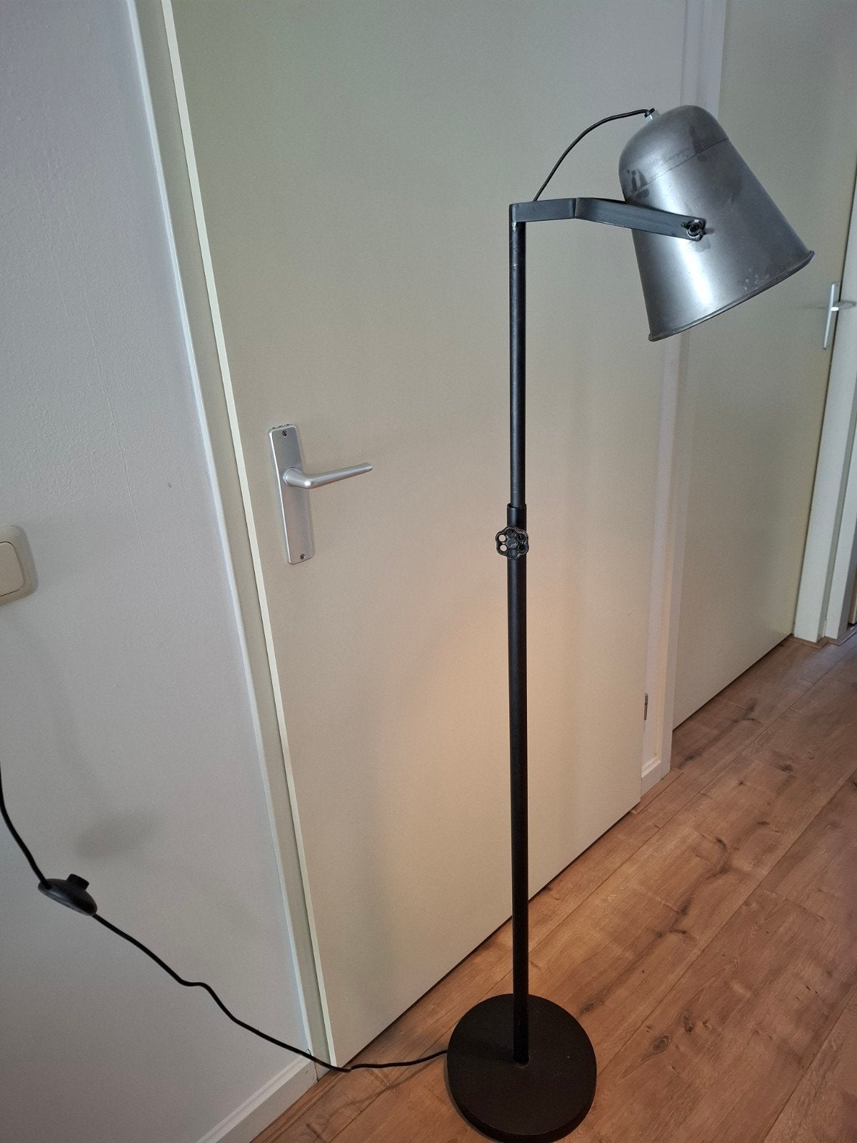 Vintage/Landelijk Staande Schemerlamp/Vloerlamp, Huis en Inrichting, Ophalen, Gebruikt, Vintage, Landelijk, Industrieel, E27 (groot)