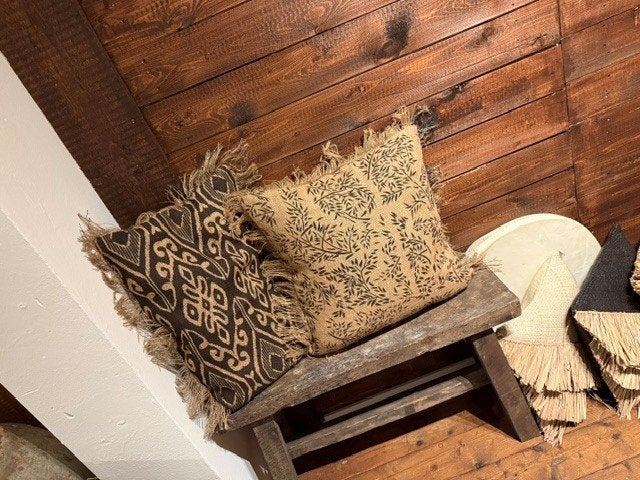 raffia kussens, Overige merken, Meerkleurig, Vierkant, Ophalen of Verzenden